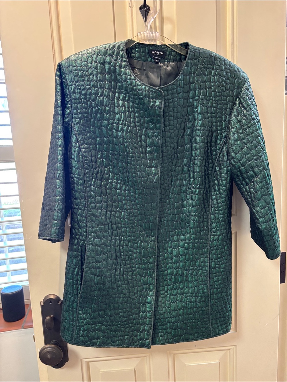 Crocodile textured Worth jacket